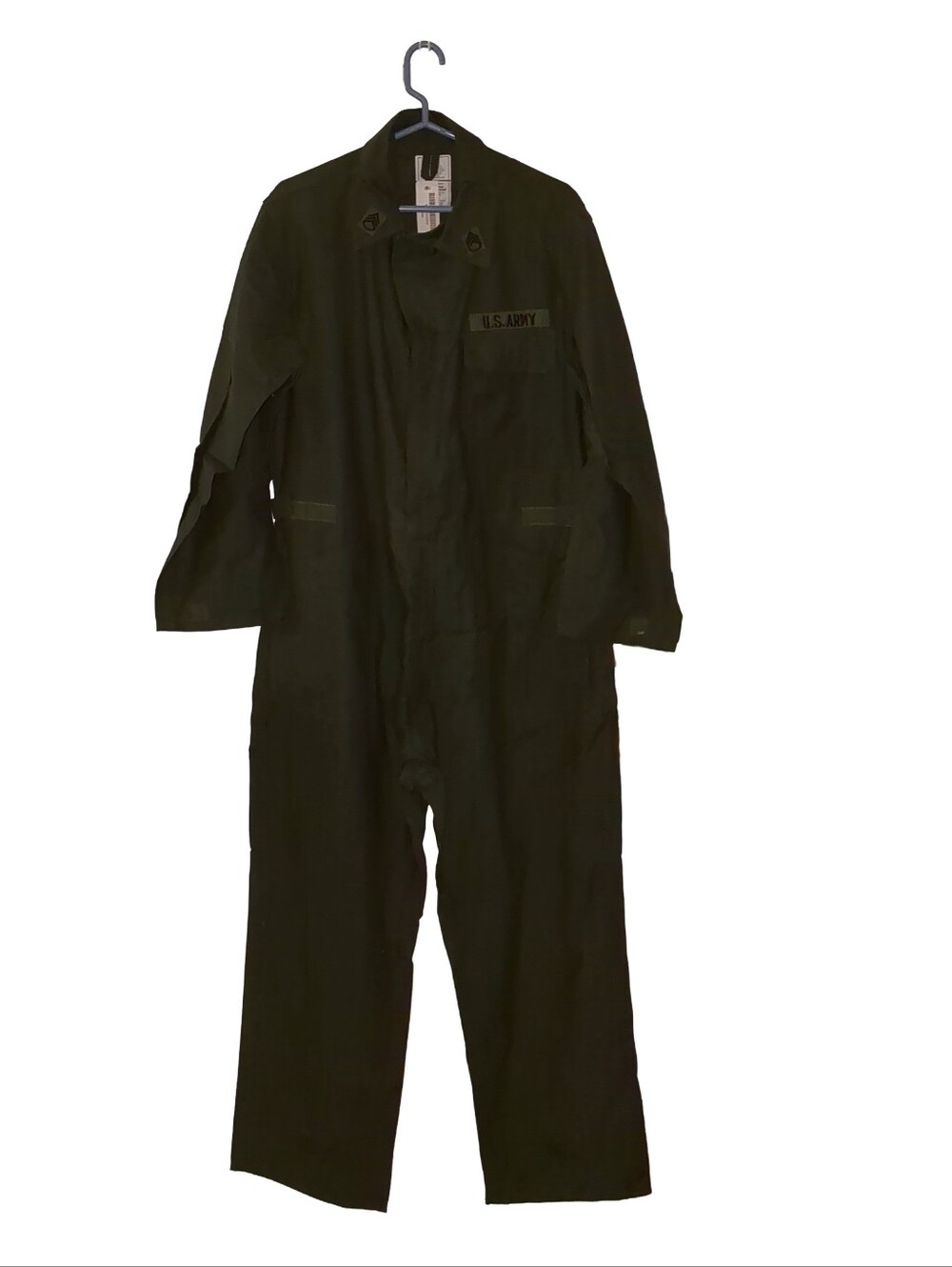 New W/ Tags Vintage US Army Military Coveralls Large Olive Green Flight Suit